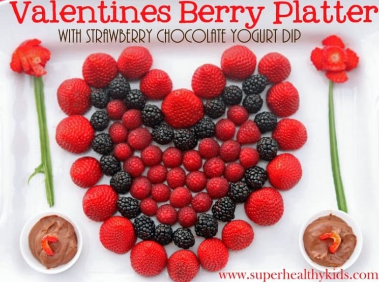 Valentine's Berry Platter. Here's a fun platter for your Valentine's Day party!
